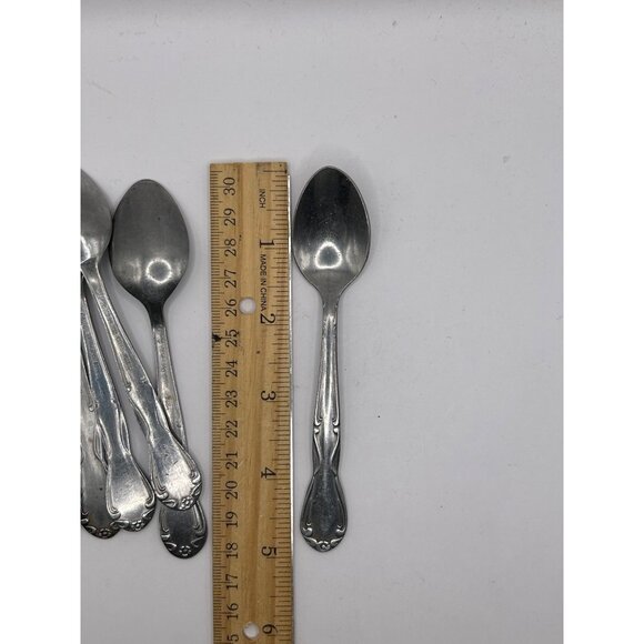 Set Of 6 Capco Stainless Steel Teaspoons From Korea - Picture 5 of 5